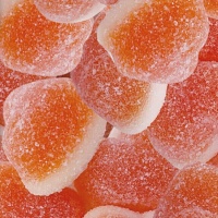Coeurs saveur pêche fourrés - Fini - 1 kg