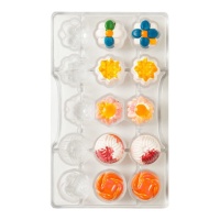 Moule à chocolat praliné printemps - Decora - 15 cavités