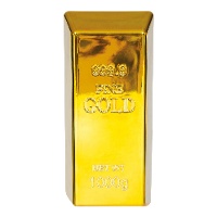 Lingot d'or de 18 x 6 cm
