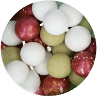 Boules de chocolat de Noël de 100 gr - Wilton