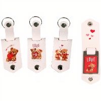 Porte-clé porte-photo oursons amoureux - assorti - 1 unité
