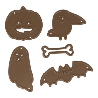Découpe de petites figurines Halloween - 5 unités