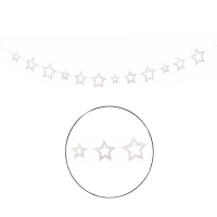 Guirlande d'étoiles iridescentes - 1,82 m