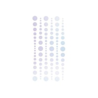 Autocollants de formes de cercles holographiques - 4 feuilles