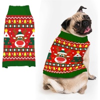 Pull de Noël à motif de renne pour chien