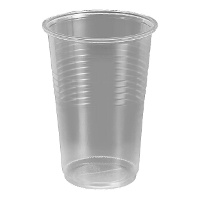 Gobelets en plastique transparent de 220 ml - 100 unités