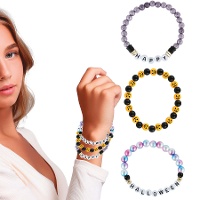 Bracelets Halloween assortis - 3 unités