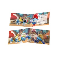 Invitations des Schtroumpfs - 6 unités