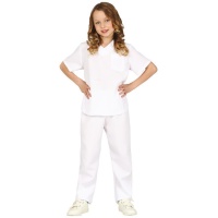 Déguisement d'infirmière blanc classique pour enfants