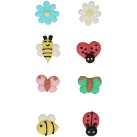 Figurines en sucre Spring Garden - FunCakes - 8 unités