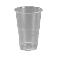 Verres en plastique transparent de 350 ml - 15 unités