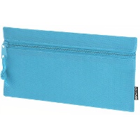Trousse zippée colorée 22 x 11,5 cm - 1 unité