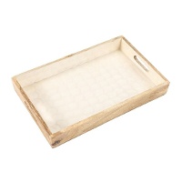 Plateau en bois de 41 x 26 cm