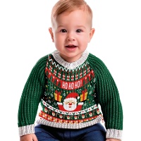Pull de Noël Ho Ho Ho Santa Claus pour bébé