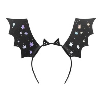 Serre-tête de chauves-souris avec imprimé holographique - PartyDeco