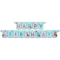 Guirlande de chiens Joyeux Anniversaire de 3 m