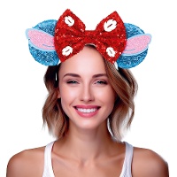 Serre-tête petite souris bleue