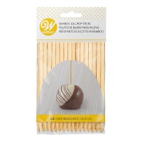 Bâtonnets en bambou pour cake pops de 12 cm - Wilton - 30 unités