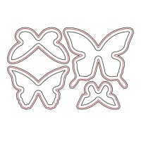 Die de papillons simples Zag - Misskuty - 4 unités