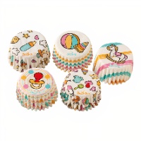 Caissettes pour mini cupcakes Baby Shower - Decora - 100 unités