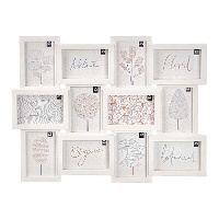 Cadre photo blanc pour 12 photos 10 x 15 cm