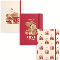 Carnet Oursons amoureux 19 x 13 cm - assortiment (1 pièce)