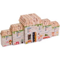 Boîte cadeau maison de Noël - 5 unités