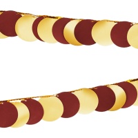 Guirlande de cercles métalliques aux couleurs froides de 2,2 m