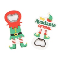 Ouvre-bouteille Elfe Assistant de Noël - 1 unité