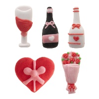 Figurines en sucre romantiques - 30 pièces