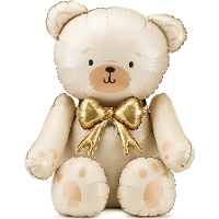 Ballon ourson Teddy crème 84 x 75 cm