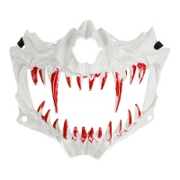 Masque de crâne aux dents de loup