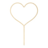 Topper pour gâteau en forme de coeur - PartyDeco