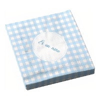 Serviettes « C'est un garçon » 16,5 x 16,5 cm - 12 pièces