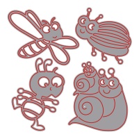 Troquel d'insectes pour enfants Zag - Misskuty - 4 unités