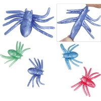 Araignées en silicone multicolores - 4 unités
