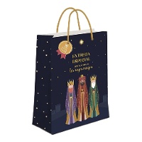 Sac cadeau de 32 x 26 x 10 cm de Livraison spéciale des Rois Mages - 1 unité
