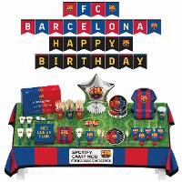 Pack para fiesta de FC Barcelona - 6 personas - 75 piezas