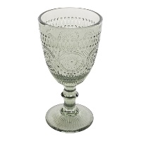 Coupe de 300 ml en verre gravé couleur eau verte