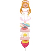 Brochette de Communion pour jeune fille blonde de 40 g