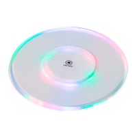 Sous-verre avec 6 LEDs pour éclairer les boissons de 10 cm