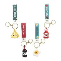 Porte-clés avec figurine et phrase amusante vermouth - 1 unité