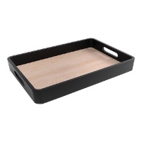 Plateau à effet bambou de 40 x 30 cm