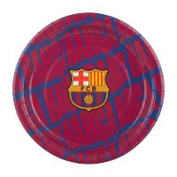 Assiettes FC Barcelona 18 cm - lot de 8