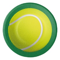 Assiettes de Tennis & Padel de 18 cm - 8 unités