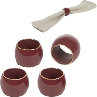 Anneaux de serviette Royal Corinthe - lot de 4