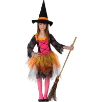 Costume de petite sorcière avec tulle