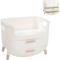 Organisateur de maquillage à 2 tiroirs de 26,5 x 18 x 20,5 cm