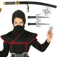 Ensemble de ninja avec sabre - 4 unités