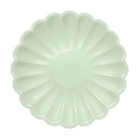 Assiettes en forme de fleur de 23 cm - 6 unités